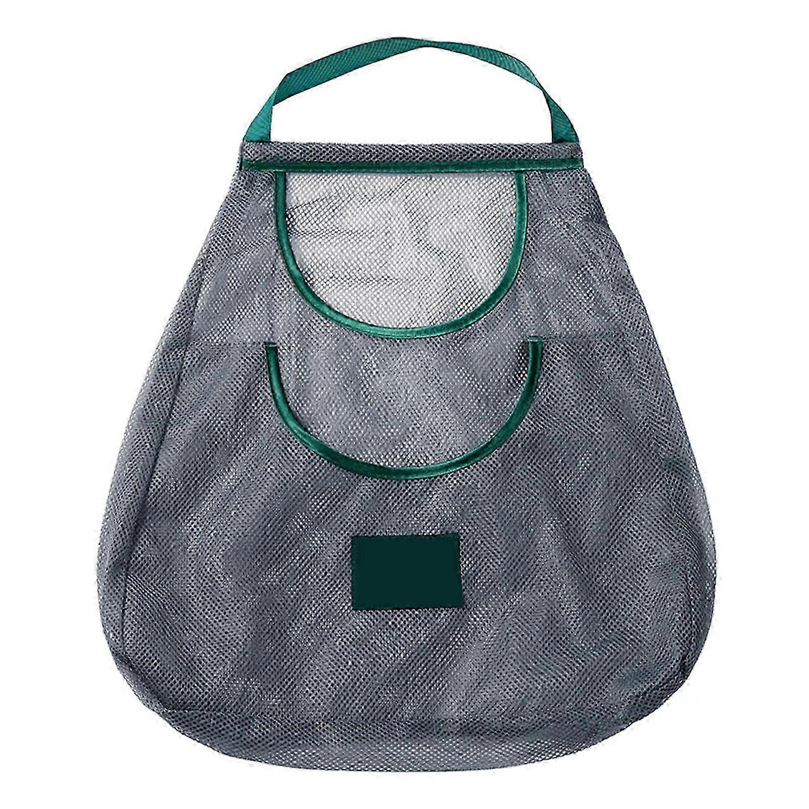 Hanging Mesh Storage Bag Reusable Fruit Vegetable Storage Mesh Bag 30x40cm