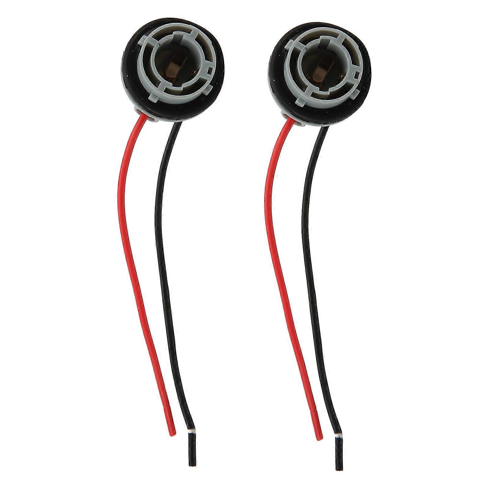 2Pcs Lightweight Portable Female Head Lamp Socket Wiring Harness