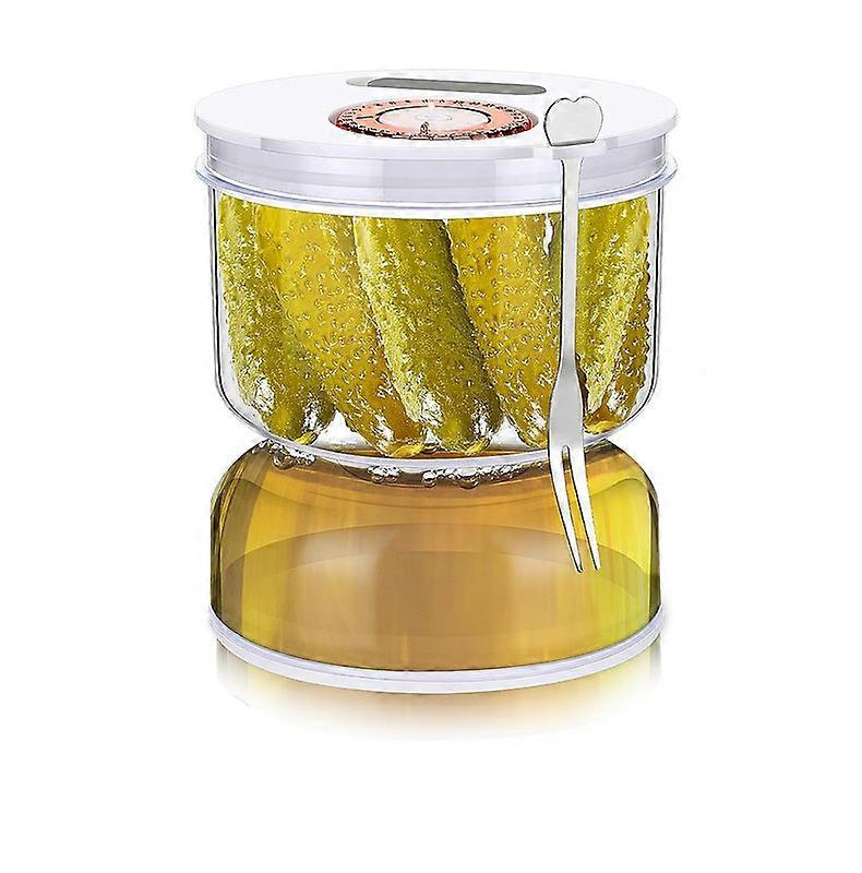 Pickle Jar, Pickle and Olive Hourglass Jar Pickle Juice Separator from Wet and Dry