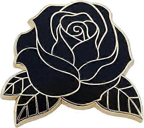SZTXJ 2 buc Email Black Rose Email Lapel Pin