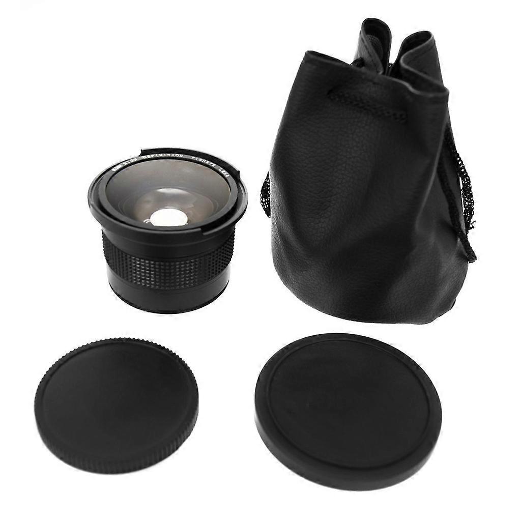 Objectif macro grand angle 58 mm 0,35X Loupe Verre optique Objectif fisheye