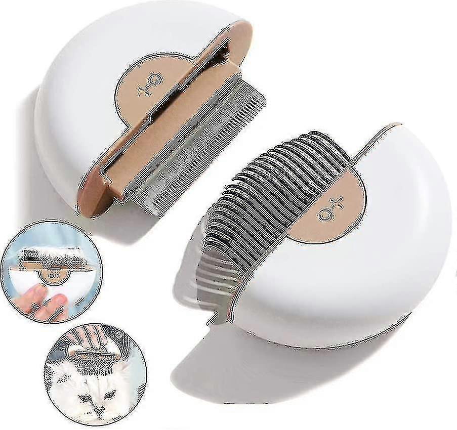 Cat Comb Brush Set, 2 In 1 Massage Brush, Grooming Tool