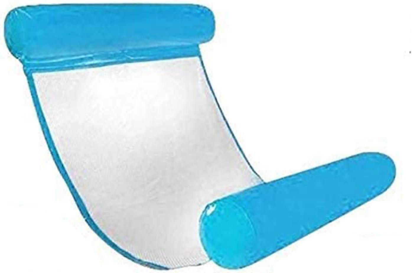 Blue Floating Bed Water Hammock Inflatable Lounger for Sea Pool Beach