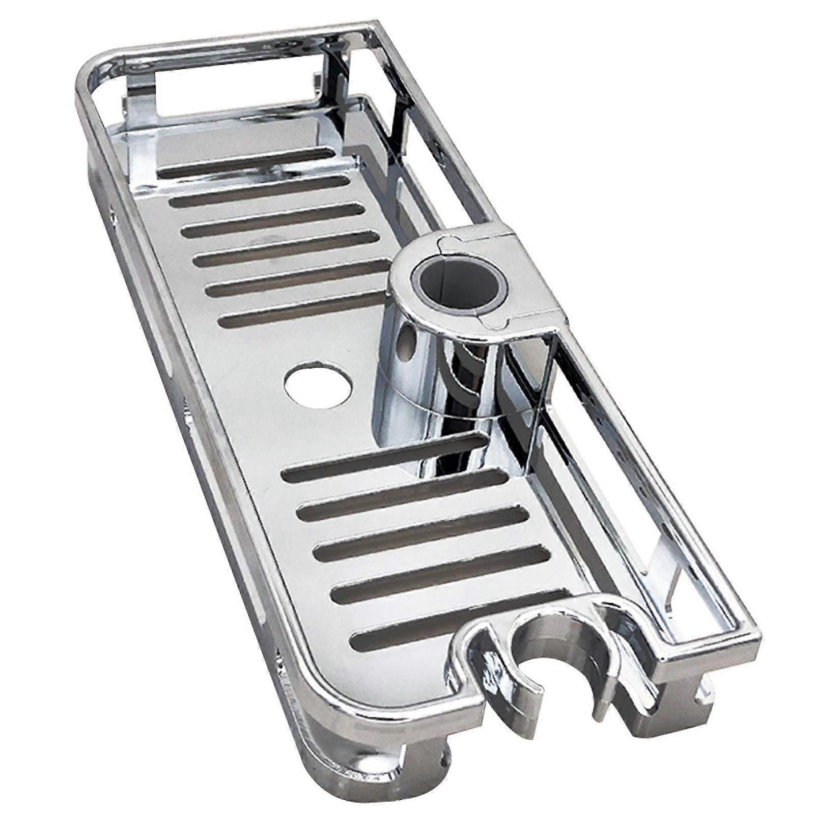 Multifunctional Lifting Rod Storage Rack, Shower Organiser Caddy Storage Rack No Drilling Needed