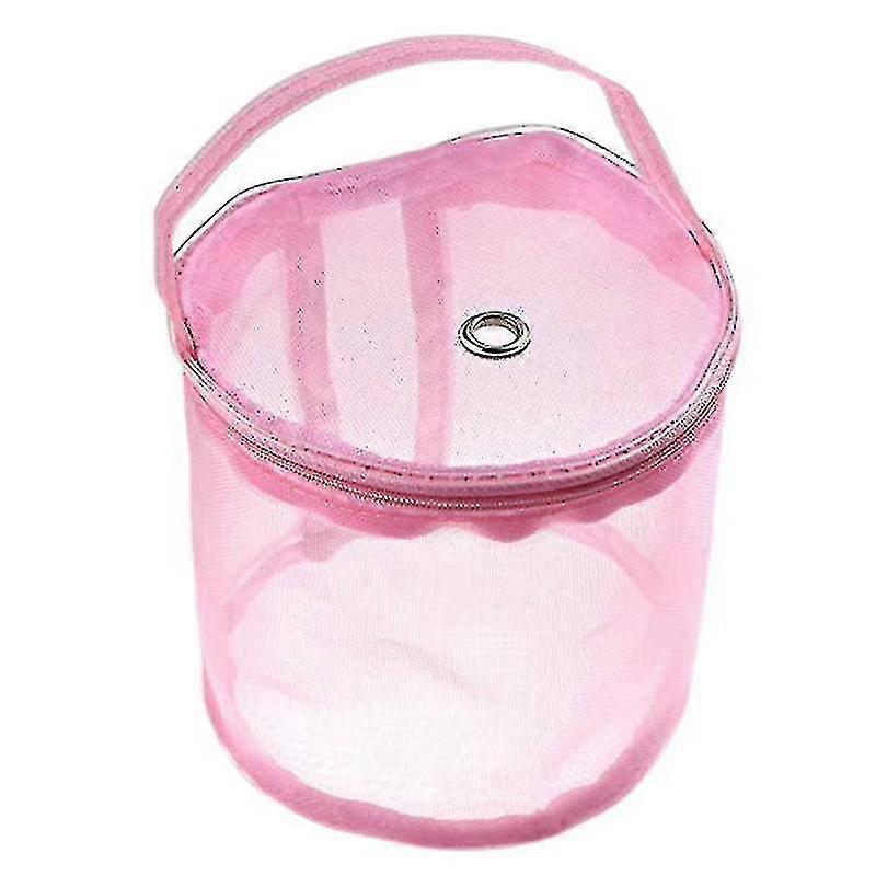 Yarn Storage Box Empty Small Round Mesh Storage Bag Portable - D