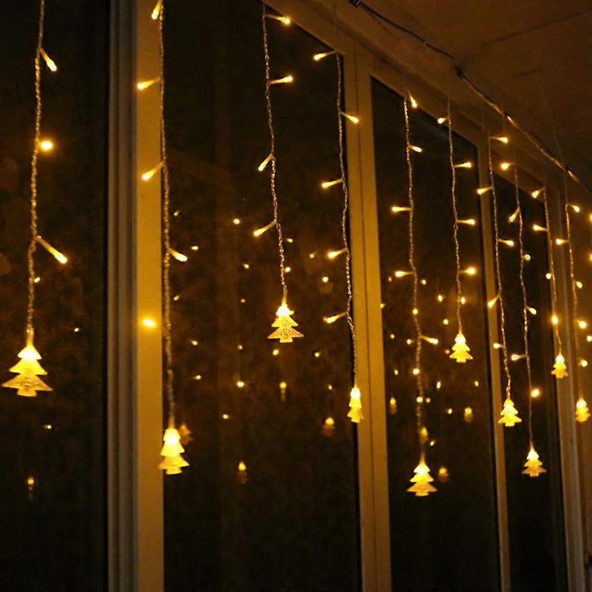 3.5M 96 Leds Curtain Christmas Tree Icicle String Lights
