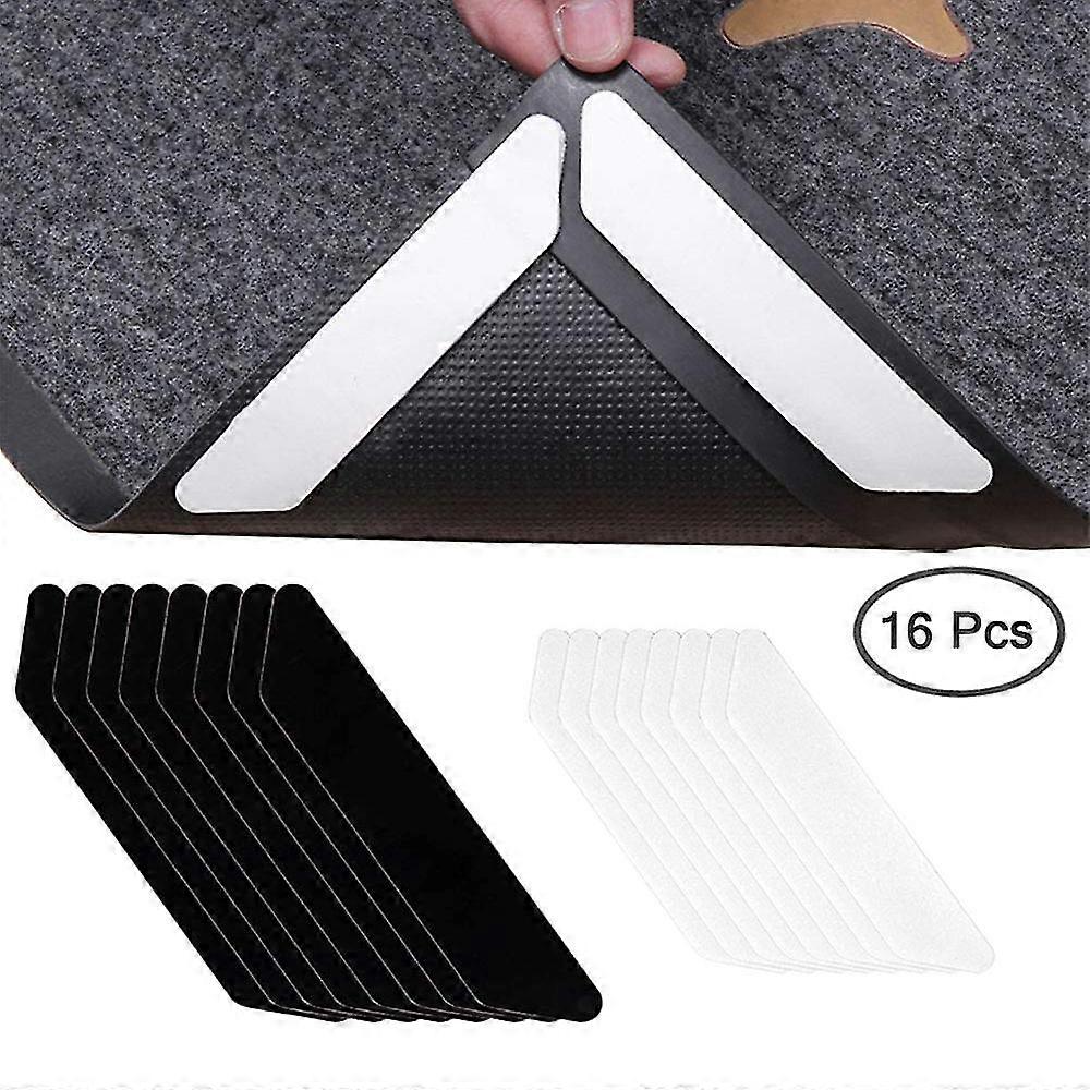 Ltcmfc 16 Pcs Anti Curling Rug Carpet Gripper With Renewable Gripper Tape