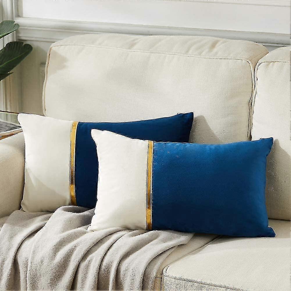 2 حزم الزخرفية رمي وسادة يغطي 12x20 بوصة