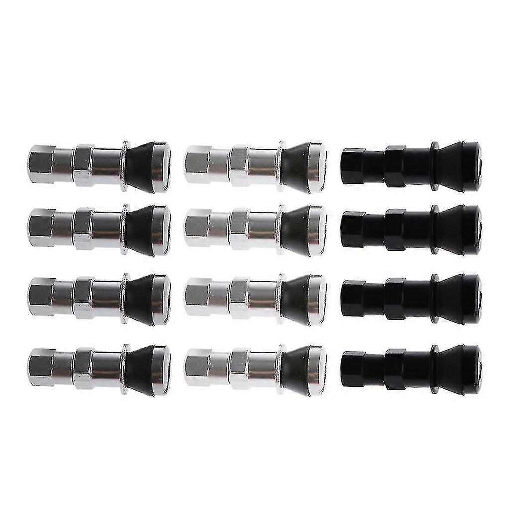 Car Tire Valve 4pcs Bolt-in Tubeless Wheel Tire Valve Stem Metal Straight Mouth
