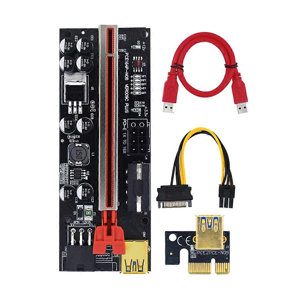 PCIE Riser 009C Plus Video Card Extension Cable Adapter VER009C Plus PCIE X16