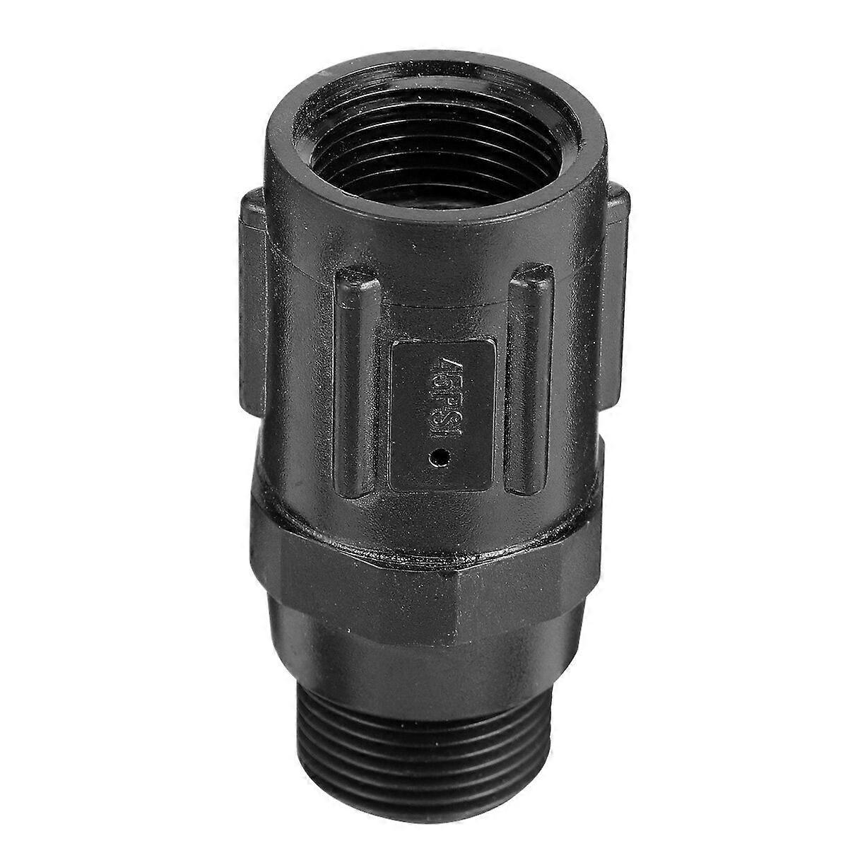 Drip Irrigation Regulating 3/4 inch 45 PSI Replacement Water Pressure Regulator (Black)