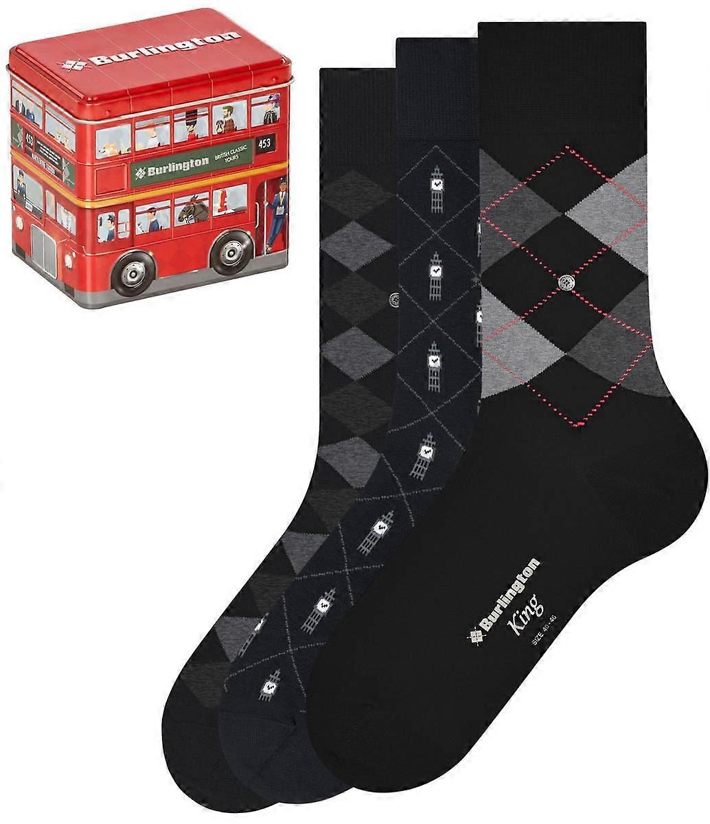 Burlington British Box Socks - Black