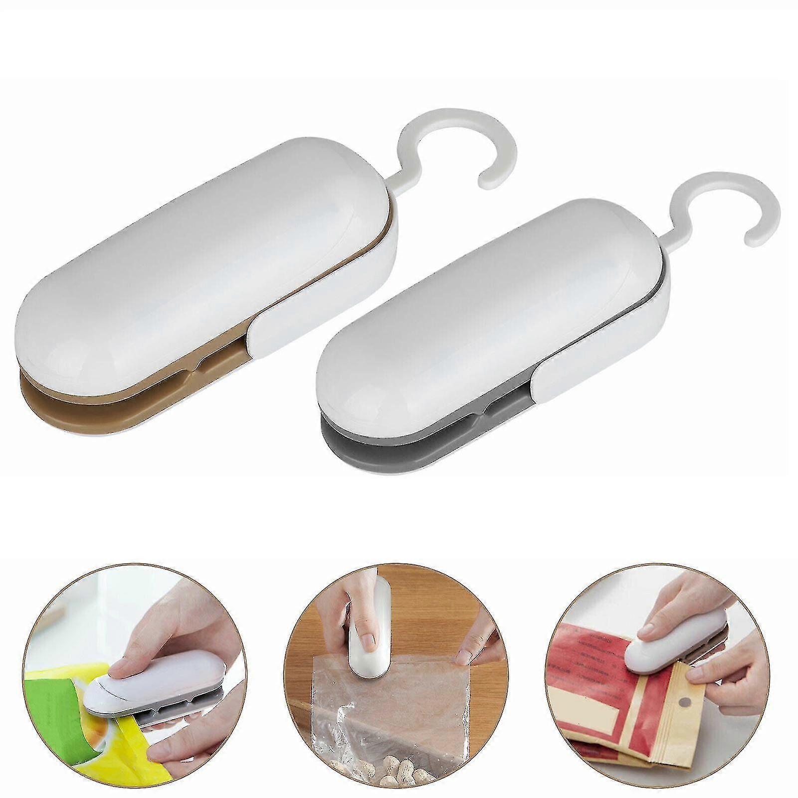 2in1 Mini Heat Sealer Sealing Machine Impulse Sealer Packing Plastic Bag Tool