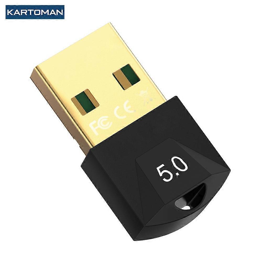KARTOMAN Support USB Bluetooth Dongle Adapter 5.0 for PC Computer Speaker Wireless Mouse Music Audio Receiver Transmitter aptx