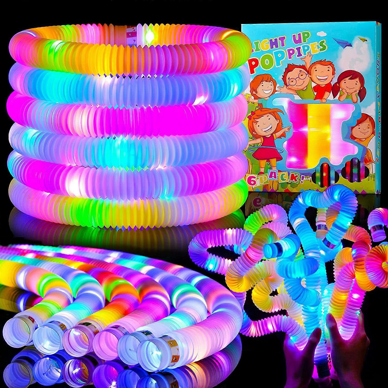 Light Up Röhren Kunststoff Multicolor Creative Party Zubehör 2,9 cm Sensorisches Spielzeug