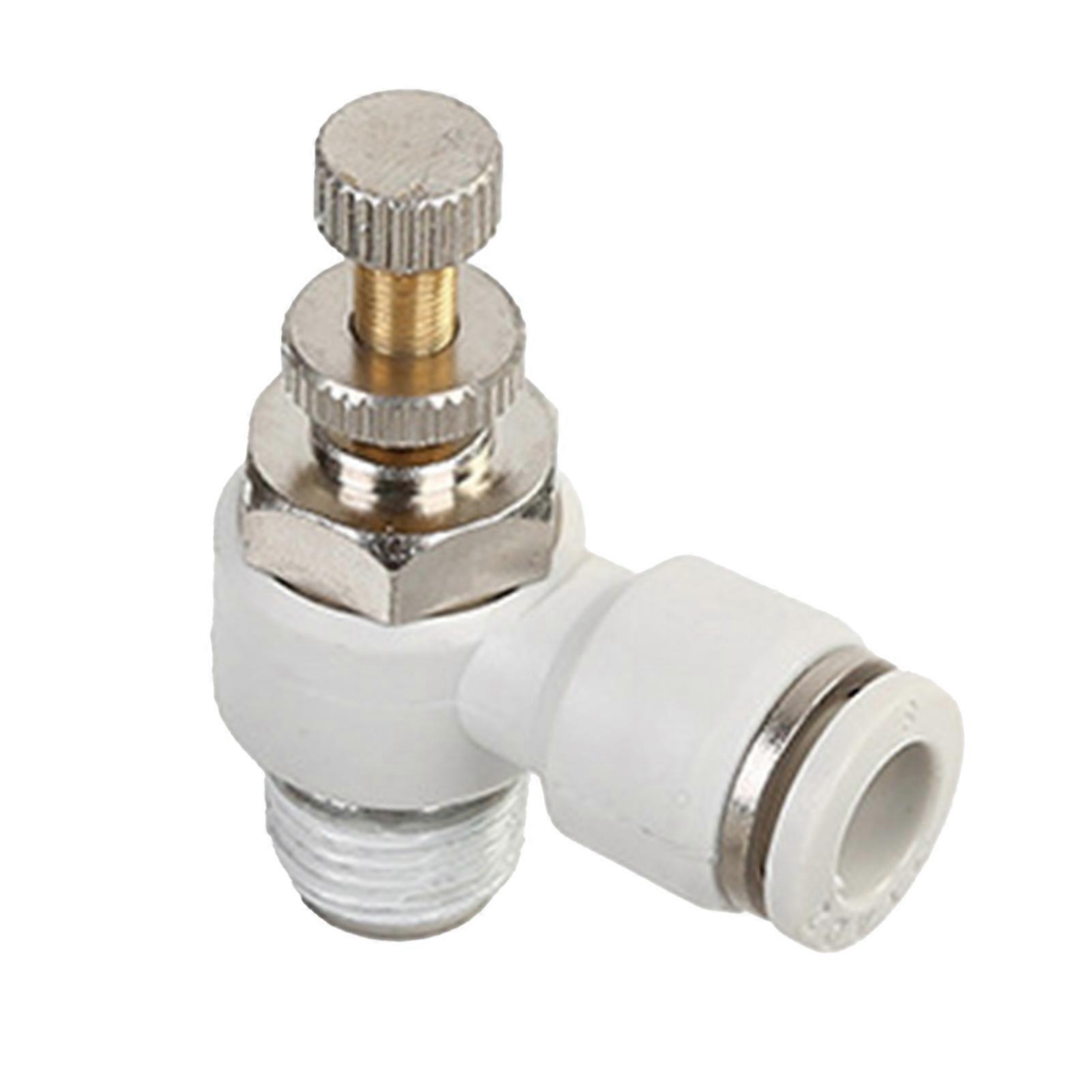 SL8 Throttle Valve Air Flow Speed Controller Hose Pneumatic Quick Connector