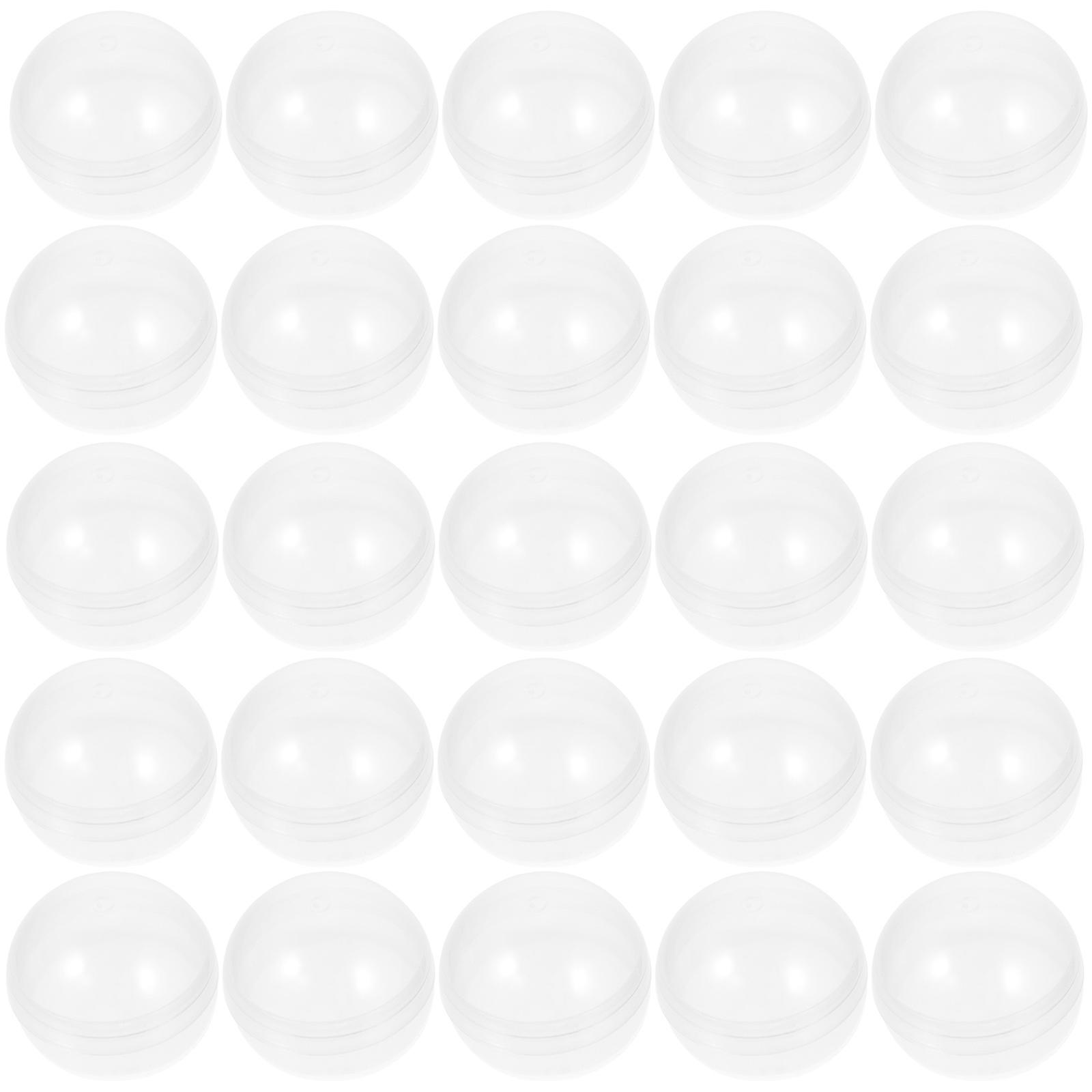 50pcs Fillable Capsules Balls Multi-purpose Twisted Balls Clear Fillable Balls