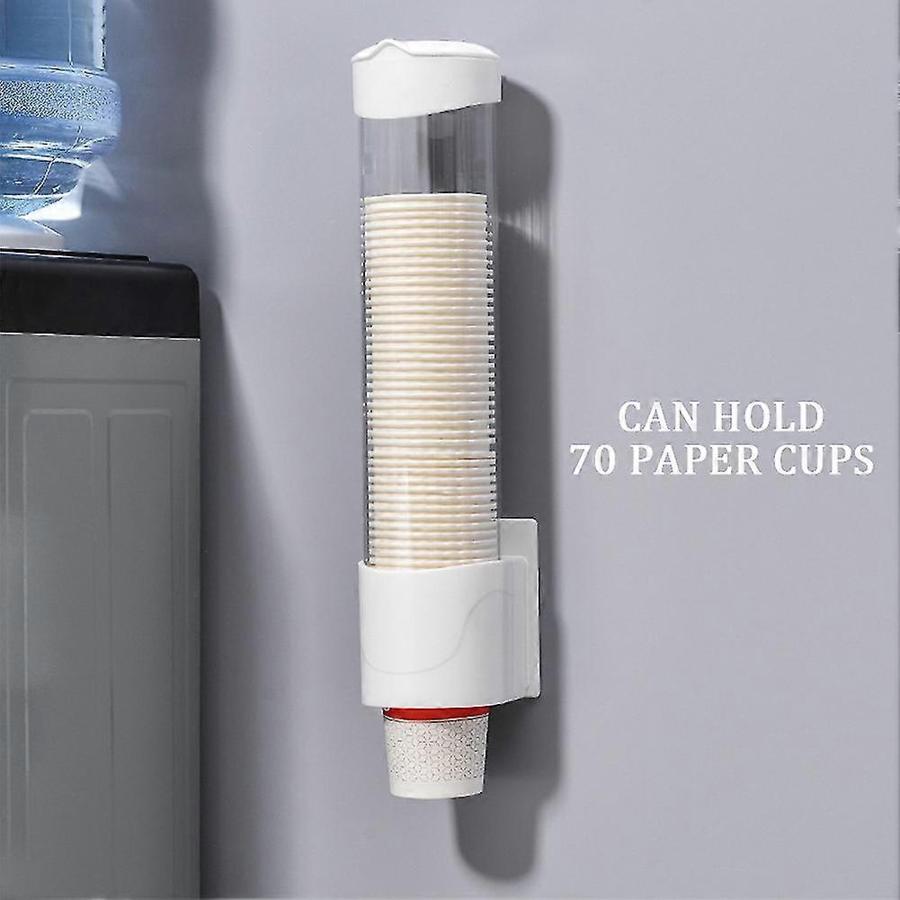 Transparent Storage Rack Anti Dust Cup Dispenser Wall Mounted