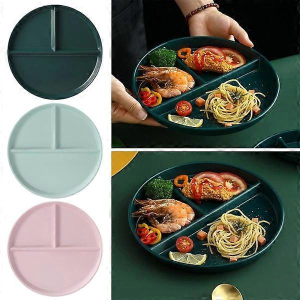 Plato con 3 rejillas Platos redondos de plástico