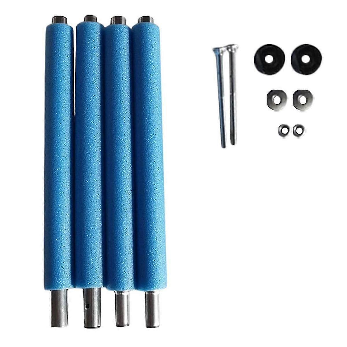 Trampoline Poles Replacement, With Trampoline Poles Anti-collision Protector, With Screws Enclosure Straight Tube 1.96m