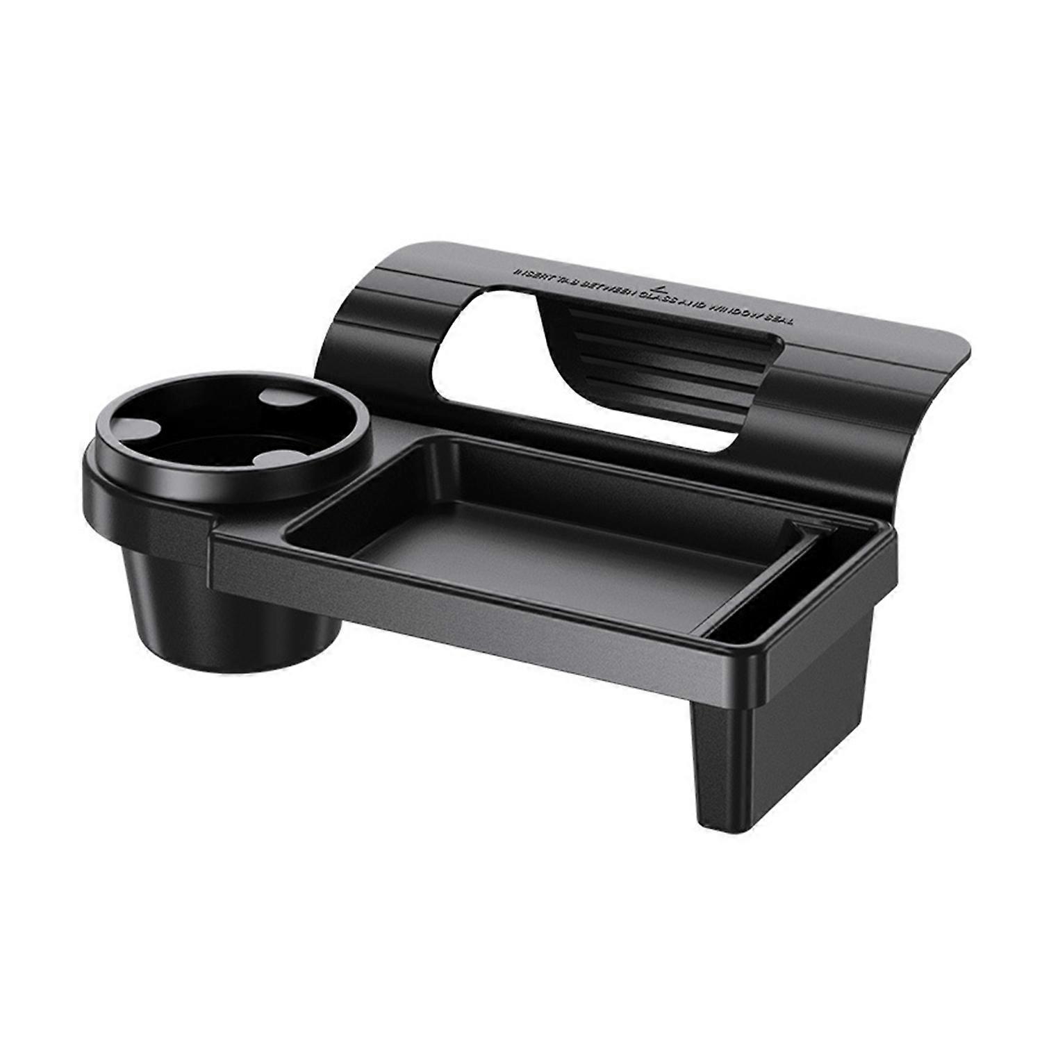 Car Window Storage Box Organizer with Cup Holder Universal Easy Installation Multifunctional Car
