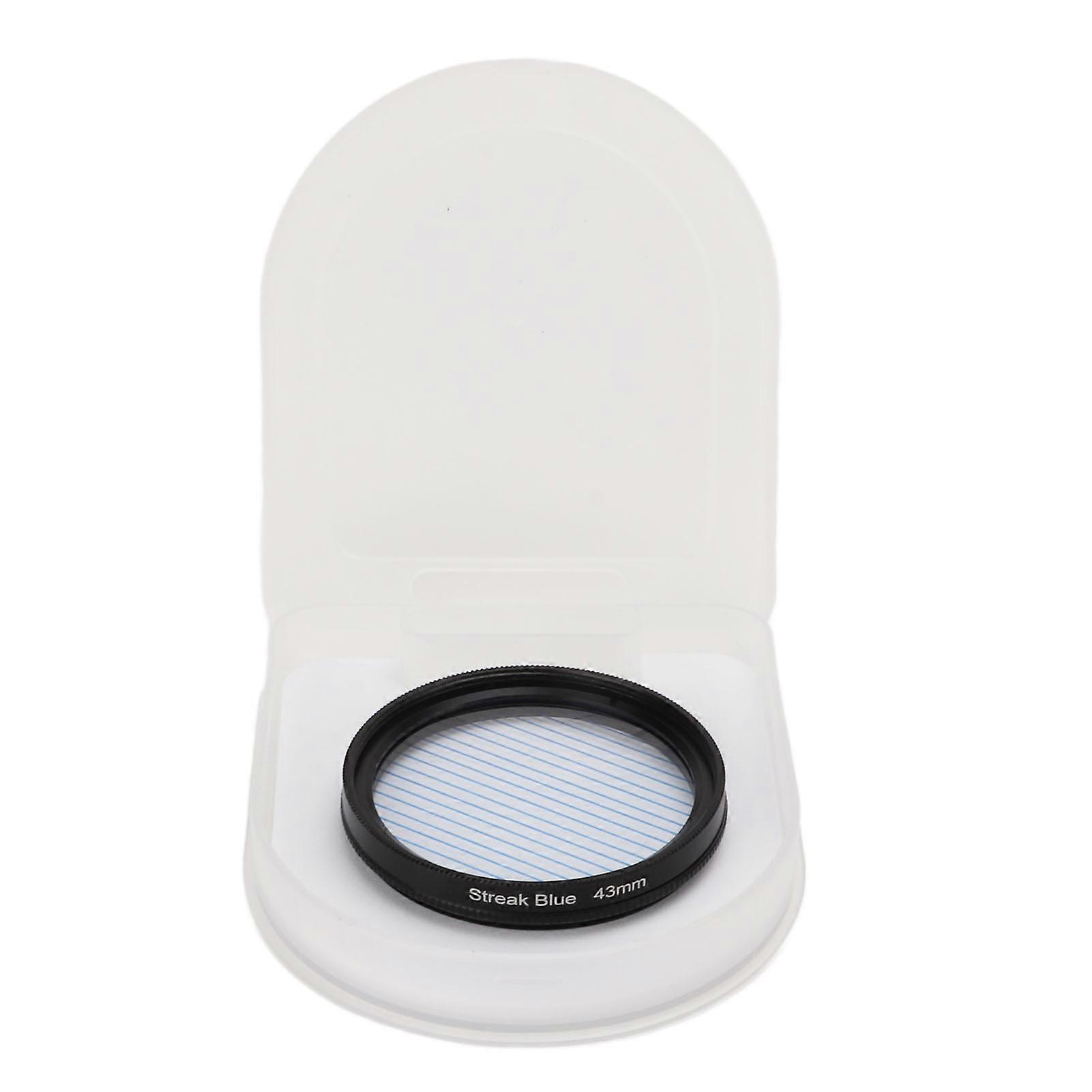 Junestar Blue Streak Special Effects Filter Dot to Line Filter Waterproof Camera Accessories 43mm