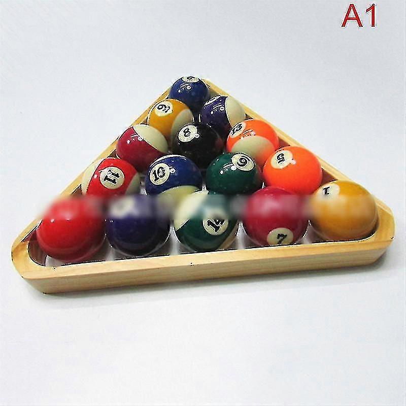 Billiard Ball Set 16 Ball Durable Synthetic Resin Pool Billiard Triangle Frame Billiards Snooker 16 Balls Triangle Rack