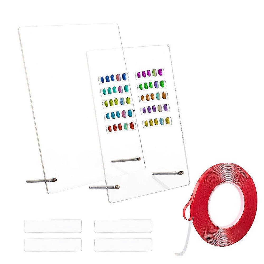 Acrylic Display Plate for DIY Clear Display Box Rectanlge Mixed Color 21x14.5x0.3cm