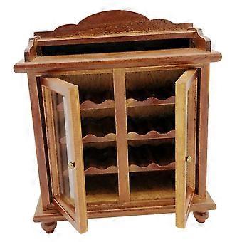 1/12 Scale Wine Cabinet Simulation Accessories Toy for Living Room Ornaments