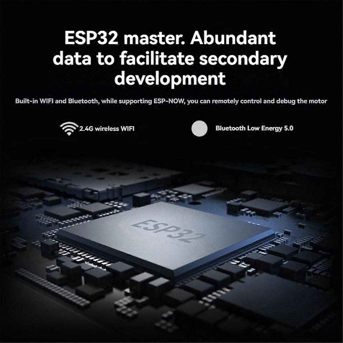 ESP32 DDSM Motor Driver Board HAT for 2.4G WiFi Wireless Module for Direct Drive Servo Hub Motors