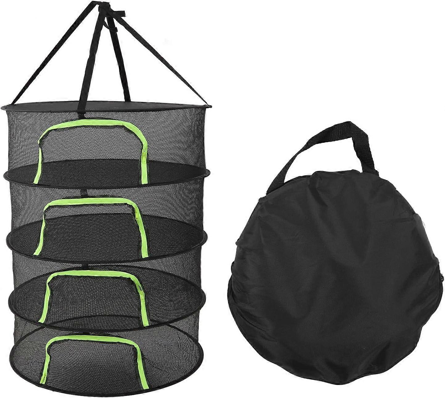 Herb Drying Rack 4 Layer Foldable Mesh Design for Efficient Herb Drying and Air Circulation, Lightweight and Portable