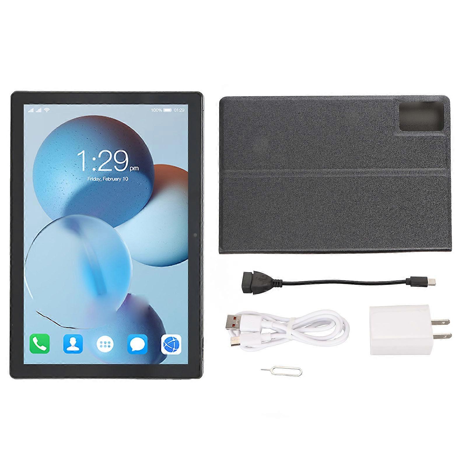 10.1 Inch Tablet Android 12 Octa Core 8GB RAM 256GB 5G WiFi 4G Network with Case