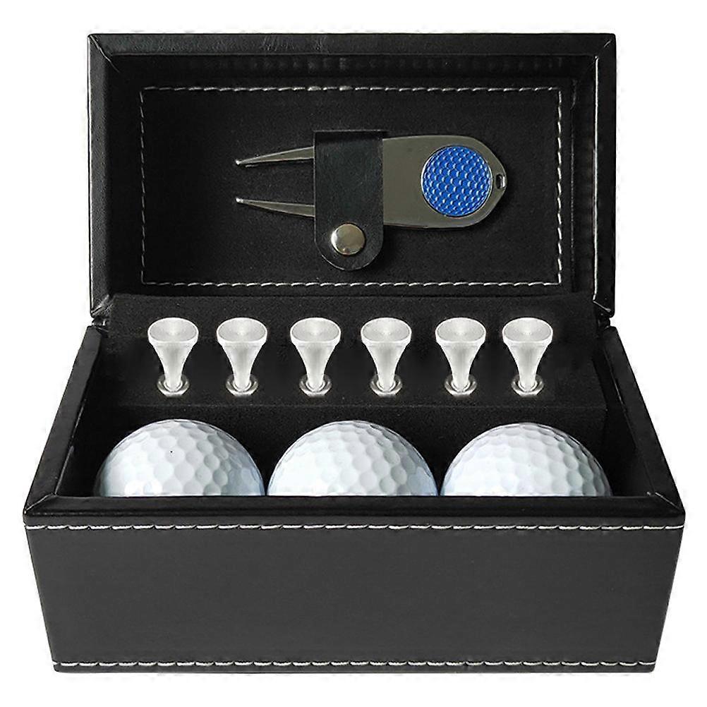 Golf Accessories Gift Box with Ball Tee Holder Hat Clip Golfer Gift Set Kit