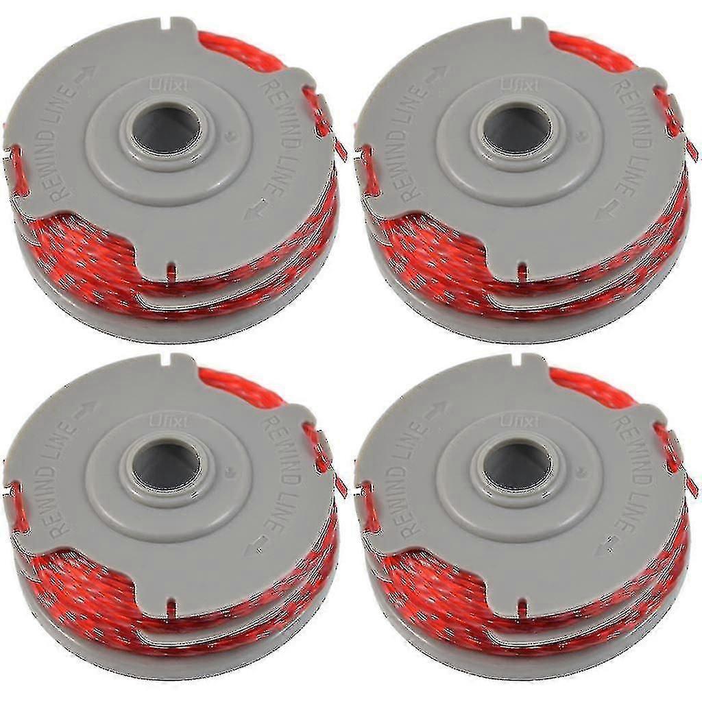 4 X Trimmer Strimmer Spool Amp; Line Double Autofeed Compatible Flymo Fly021
