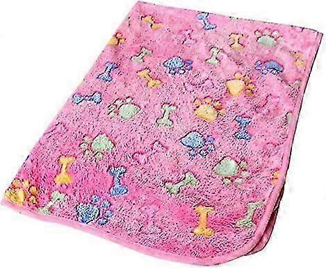 Pet Blanket Small for Dogs Puppy Warm Blanket for Cats Pet Throw Mat Paw Design Paw Warm Blanket 20 * 20cm Comfortable and Environmentally