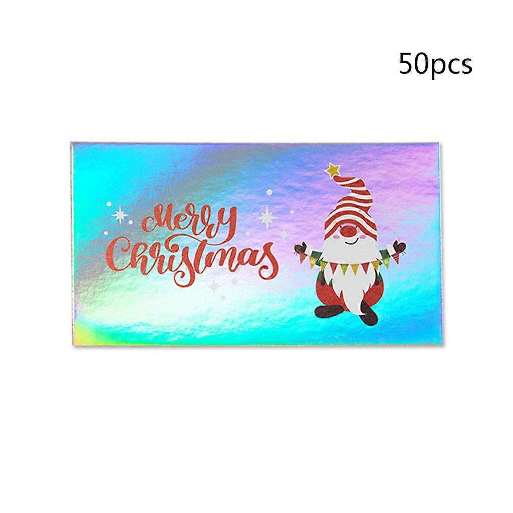 50 قطع بطاقات عيد ميلاد سعيد مصغرة عيد الميلاد سانتا كلوز ثلج بطاقة المعايدة دعوة بطاقة بريدية حزب زينة السنة الجديدة