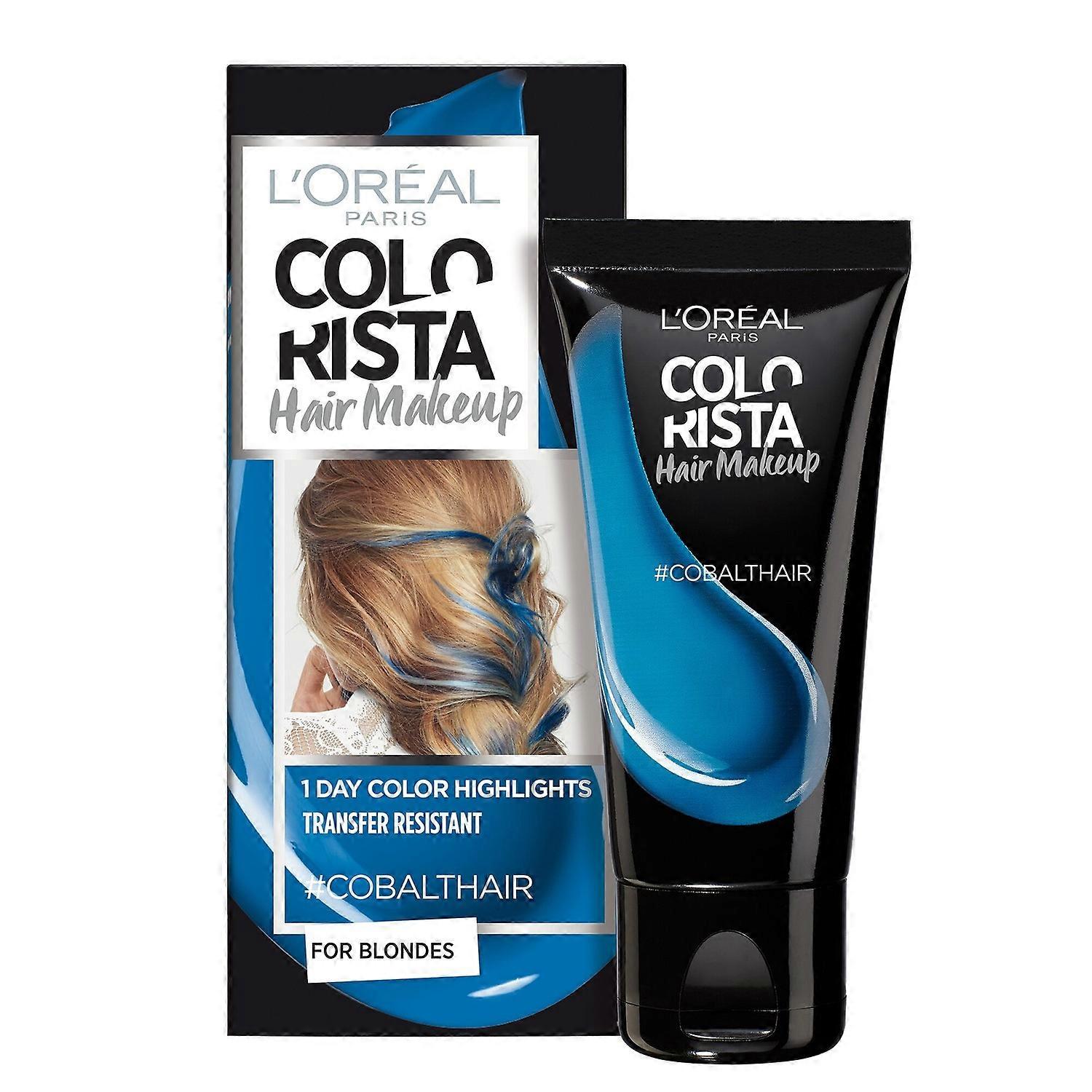 L'Oreal Paris, Colorista Makijaż Włosów, Półtrwała Farba do Włosów, #COBALTHAIR, 30 ml