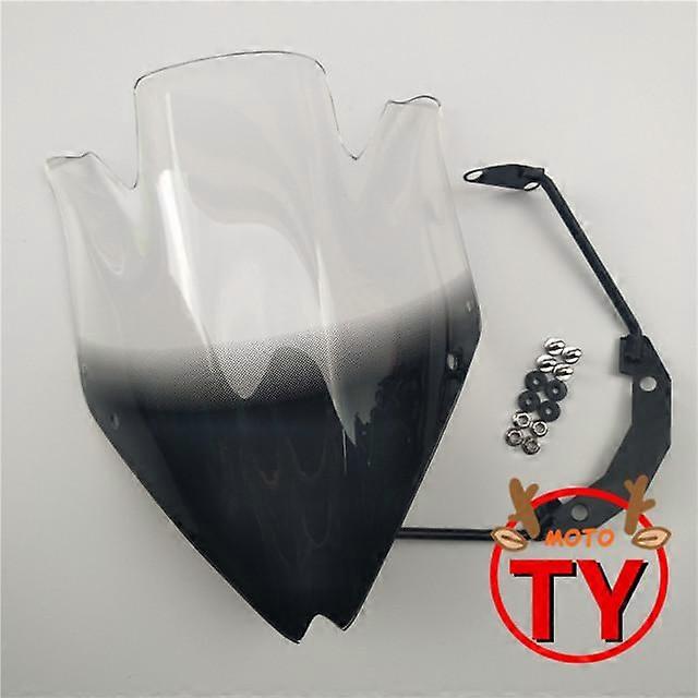 Motorbike Windshield Windscreen W/Bracket Smoke Clear for Kawasaki Z750 Z750r Z 750 2007-2008-2009-2010-2011-2012