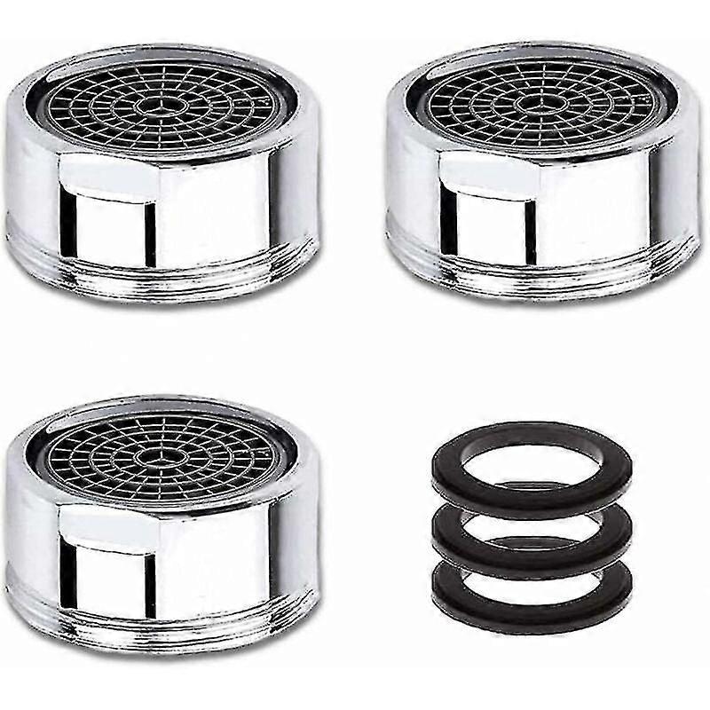 M20 蛇口エアレーター、3ピース節水蛇口エアレーター、ステンレススチールフィルター付き、蛇口水フィルターエアレーター（20mmオスネジ）Thinde