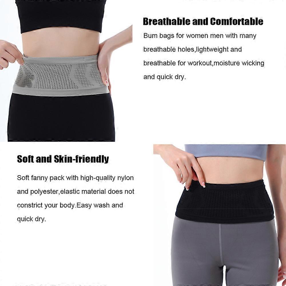 Ohut juoksuvyö, joustavat 360° pyöreät ja avoimet vyölaukut, hengittävät ja liukumattomat treenivyölaukut