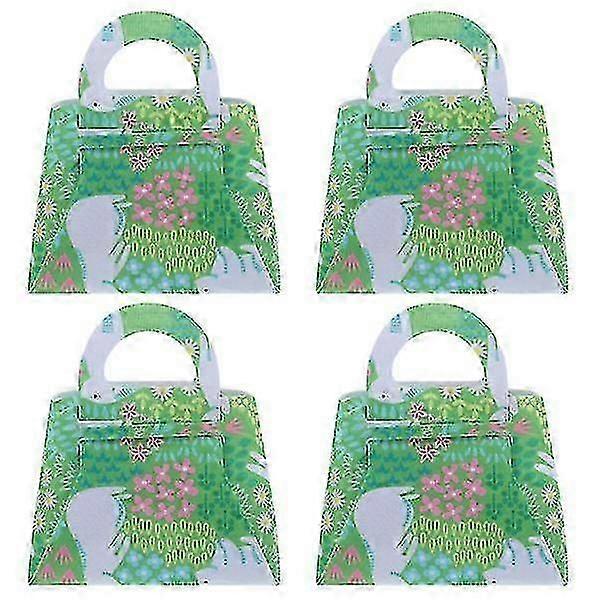 4pcs Easter Gift Bags Easter Candy Pouch Bags Easter Party Easter Gift Storage Pouches