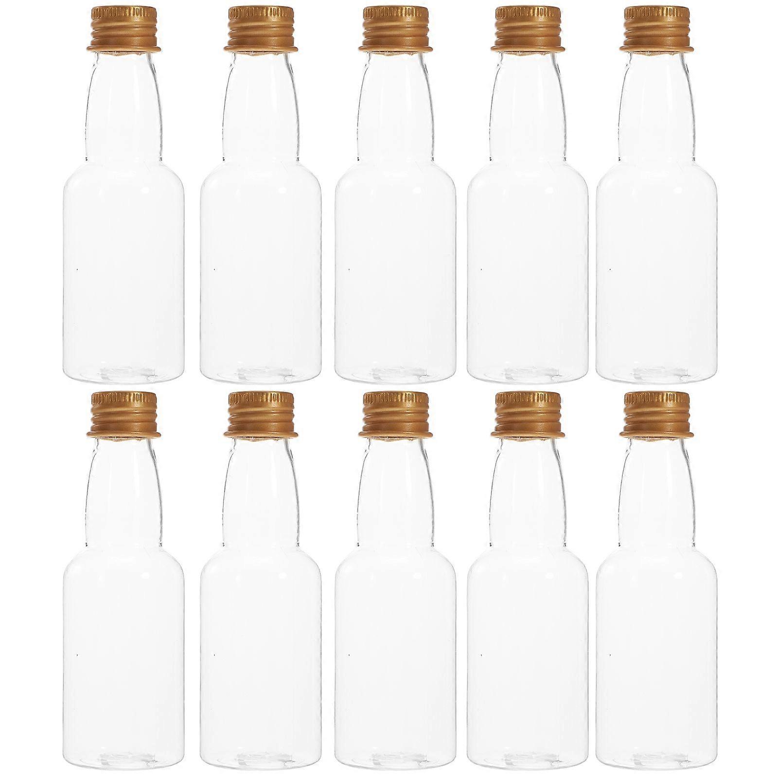 25 st miniatyrflaskor multifunktionella juiceflaskor återanvändbara dryckesflaskor vinflaskor för resor