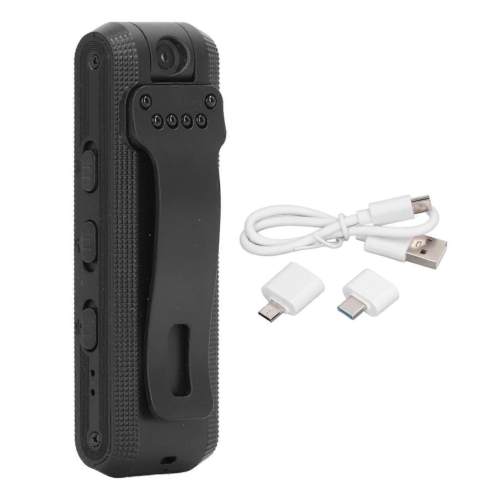 Risegun Body Camera, HD Camera 180° Rotatable Anti Shaking with Back Clip 1080P HD Auto Save Record Camera Meeting Recorder for Office Warehouse