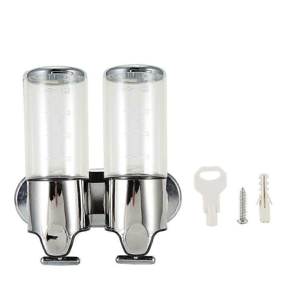 Unique Manual Wall-Mounted Liquid Soap and Shampoo Dispenser