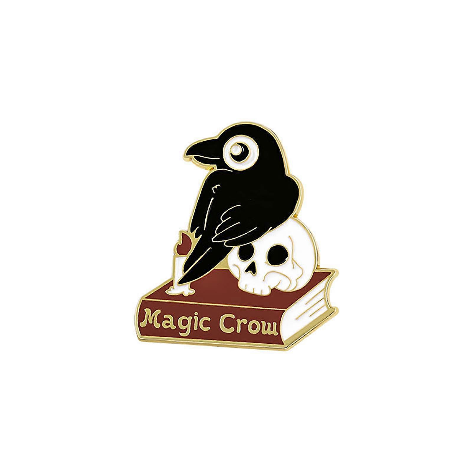 Elegant Sophisticated Crow Pin Vibranting Color Accesory Portable for Children and Trendy Adults Stylish Outfits