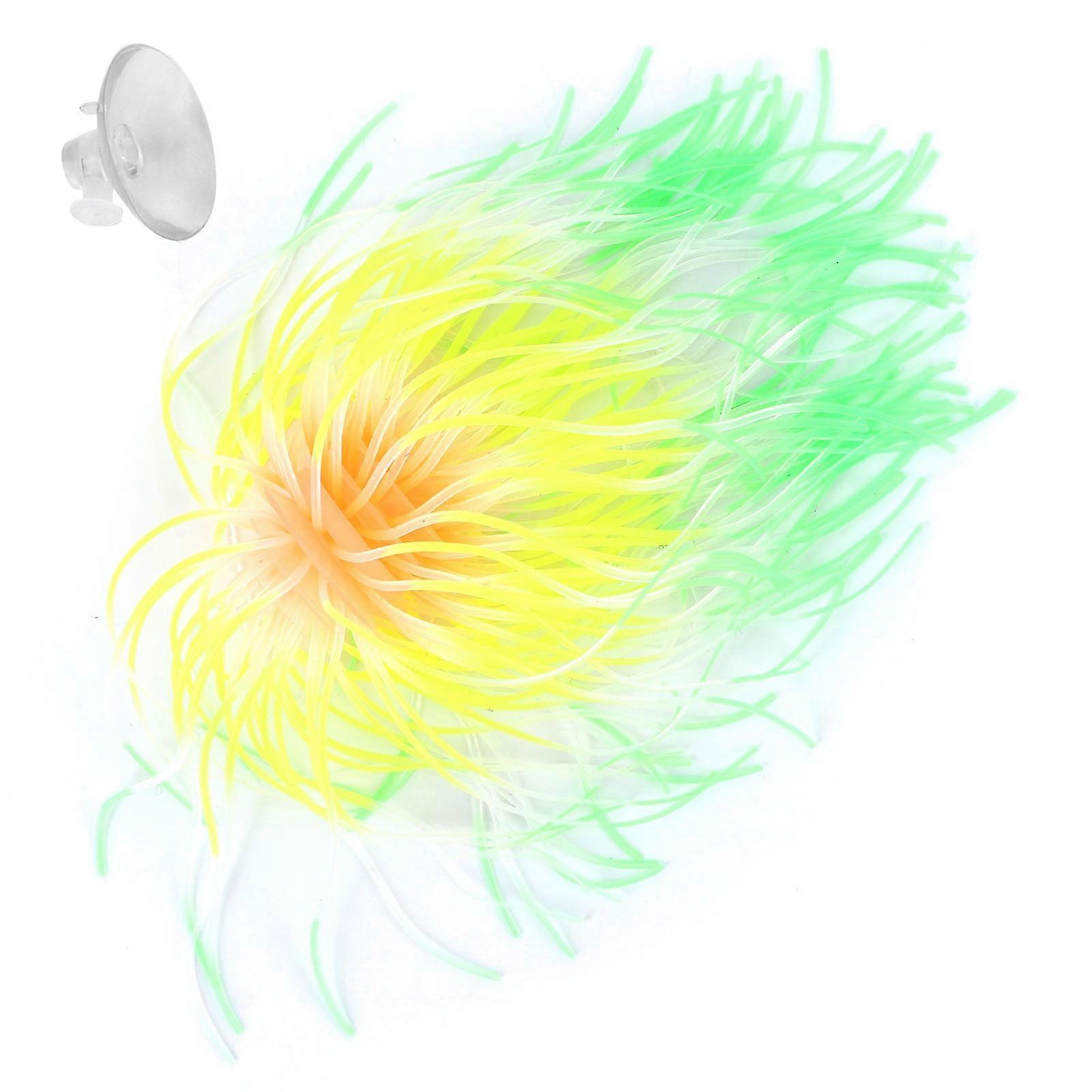 Akvaryum Dekorasyonu Mercan Havai Fişek Süsü - Balık Tankları için Silikon Yumuşak Peyzaj, Renkli ve Gerçekçi Tasarım