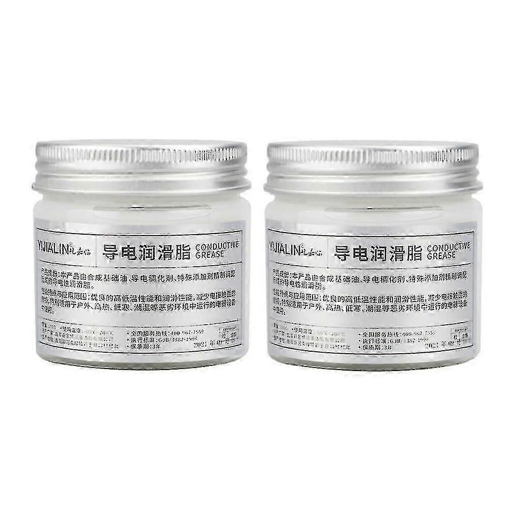 2Pcs 100g Electric Contact Grease Conductive Paste Electricity Compound For Power