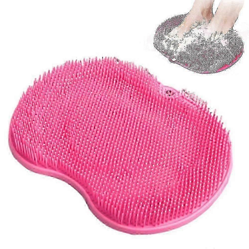 Shower Foot Scrubber Massager Cleaner, Acupressure Mat With Non-slip Suction Cups, Improve Circulation,exfoliation, Soothes Tired Achy Feet, Reduce Fe