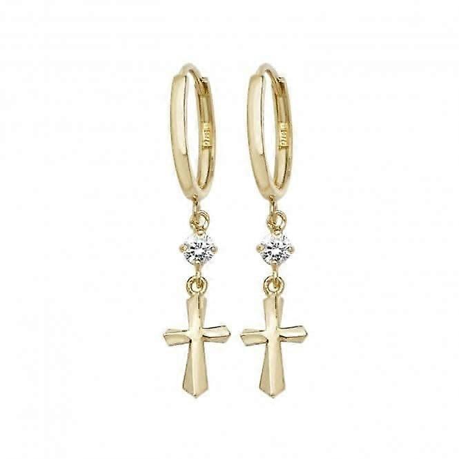 Boucles d’oreilles pendantes en or jaune 9 carats ER1126