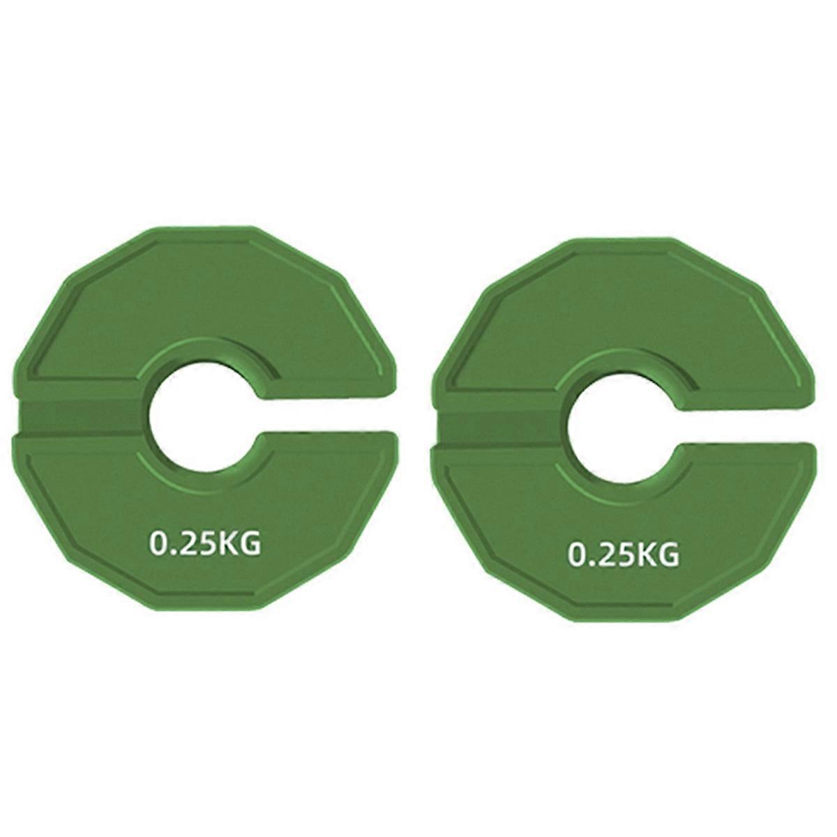 2PCS Gym Micro-Type Plates Dumbbell Fractional Weight Plate Rubber Fractional Weight Plates Add-on Aperture 35mm 0.25KG